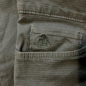 Original Penguin Chinos (Green/Gray 32x32)